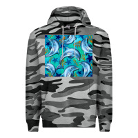 Slate Camo dolphin tumbler Premium Hoodie - BarkalooDesign