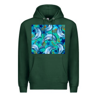 Sports Green dolphin tumbler Premium Hoodie - BarkalooDesign