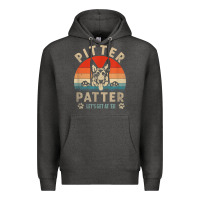 Charcoal Heather pitter tshirt patter german shepherd dog funny vintage retro t shirt Premium Hoodie - linhVisuals