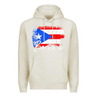 Oatmeal Heather puerto rico boricua vintage puerto rican flag pride t shirt Premium Hoodie - linhVisuals