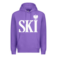 Purple ski polish surnames ending polish eagle dyngus day t shirt Premium Hoodie - linhVisuals