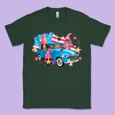 American Truck Gnomes Classic Tee Designed By Fadigitalartstudio