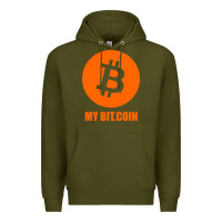 Army Green my bitcoin Premium Hoodie - linhVisuals