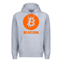 Heather Grey my bitcoin Premium Hoodie - linhVisuals