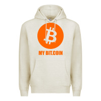 Oatmeal Heather my bitcoin Premium Hoodie - linhVisuals