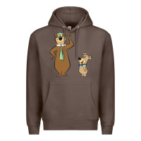 Coffee Yogi Bear Premium Hoodie - linhVisuals