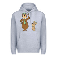 Heather Grey Yogi Bear Premium Hoodie - linhVisuals