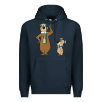 Navy Yogi Bear Premium Hoodie - linhVisuals