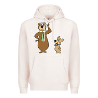 Pale Pink Yogi Bear Premium Hoodie - linhVisuals