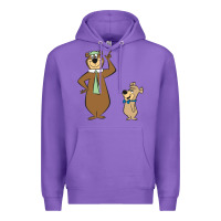 Purple Yogi Bear Premium Hoodie - linhVisuals