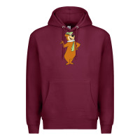 Burgundy Yogi Bear Premium Hoodie - linhVisuals