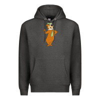 Charcoal Heather Yogi Bear Premium Hoodie - linhVisuals