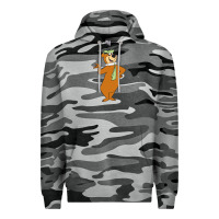 Slate Camo Yogi Bear Premium Hoodie - linhVisuals