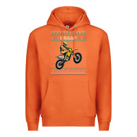 Carrot christmas motorcycle motocross braap dirt bike xmas Premium Hoodie - linhVisuals
