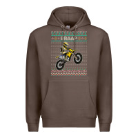 Coffee christmas motorcycle motocross braap dirt bike xmas Premium Hoodie - linhVisuals