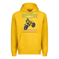 Lemon christmas motorcycle motocross braap dirt bike xmas Premium Hoodie - linhVisuals