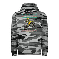 Slate Camo christmas motorcycle motocross braap dirt bike xmas Premium Hoodie - linhVisuals