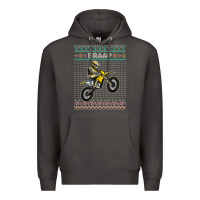 Smoke christmas motorcycle motocross braap dirt bike xmas Premium Hoodie - linhVisuals