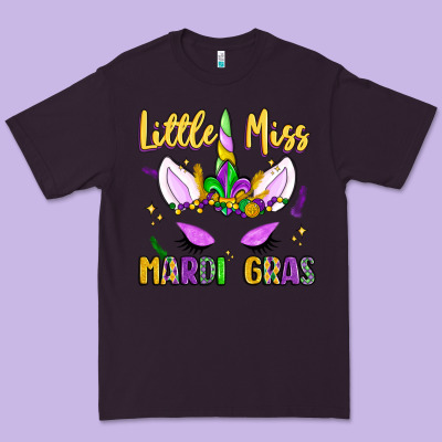 Little Miss Mardi Gras Premium Tee Designed By Lillyallendesigns
