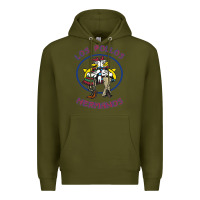 Army Green Los Pollos de Hermanos Premium Hoodie - linhVisuals