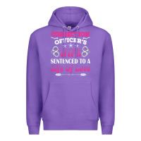 Purple correction officers wife sentenced to a life of love Premium Hoodie - linhVisuals