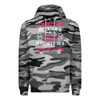 Slate Camo correction officers wife sentenced to a life of love Premium Hoodie - linhVisuals