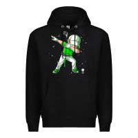 Black dabbing golf boys dab dance golfing golfer gifts Premium Hoodie - linhVisuals