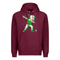 Burgundy dabbing golf boys dab dance golfing golfer gifts Premium Hoodie - linhVisuals