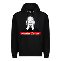 Black Maria Callas Premium Hoodie - linhVisuals