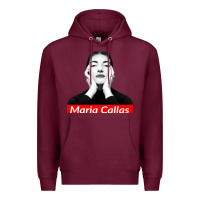 Burgundy Maria Callas Premium Hoodie - linhVisuals