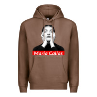 Chestnut Maria Callas Premium Hoodie - linhVisuals
