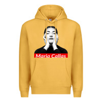 Mustard Maria Callas Premium Hoodie - linhVisuals