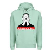 Seafoam Maria Callas Premium Hoodie - linhVisuals