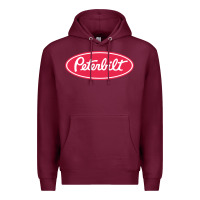 Burgundy Peterbilt Premium Hoodie - linhVisuals