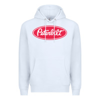 White Peterbilt Premium Hoodie - linhVisuals