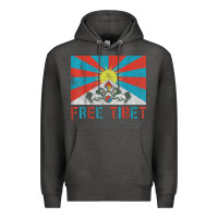 Charcoal Heather free tibet Premium Hoodie - linhVisuals
