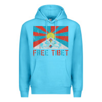 Ocean Blue free tibet Premium Hoodie - linhVisuals