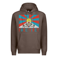 Coffee free tibet Premium Hoodie - linhVisuals