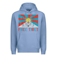 Colony Blue free tibet Premium Hoodie - linhVisuals