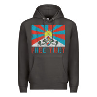 Smoke free tibet Premium Hoodie - linhVisuals