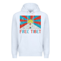 White free tibet Premium Hoodie - linhVisuals