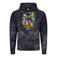 Cloud Black summer vibes messy bun Vintage Hoodie - BarkalooDesign