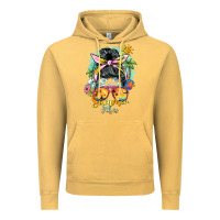 Summer Vibes Messy Bun Vintage Hoodie | Teevron