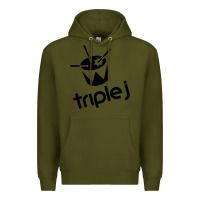 Army Green triple j Premium Hoodie - linhVisuals