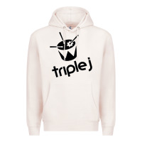 Pale Pink triple j Premium Hoodie - linhVisuals