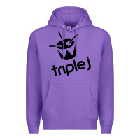 Purple triple j Premium Hoodie - linhVisuals