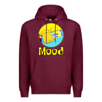 Burgundy twisted tea mood Premium Hoodie - linhVisuals