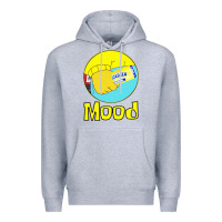 Heather Grey twisted tea mood Premium Hoodie - linhVisuals