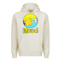 Oatmeal Heather twisted tea mood Premium Hoodie - linhVisuals