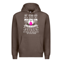 Coffee my husband holds the key to my heart Premium Hoodie - linhVisuals